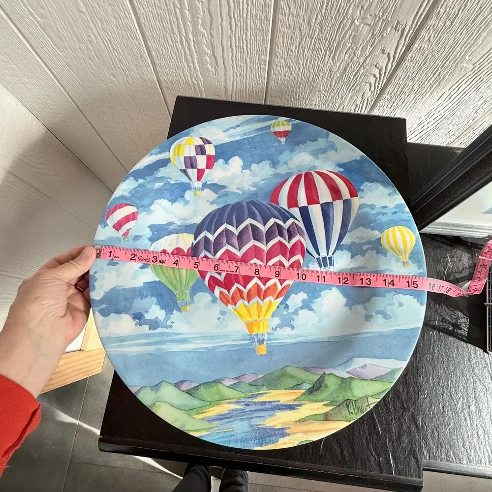 Paul Brent Sakura‎ Evolution Hot Air Balloon 15.5” Serving Plate